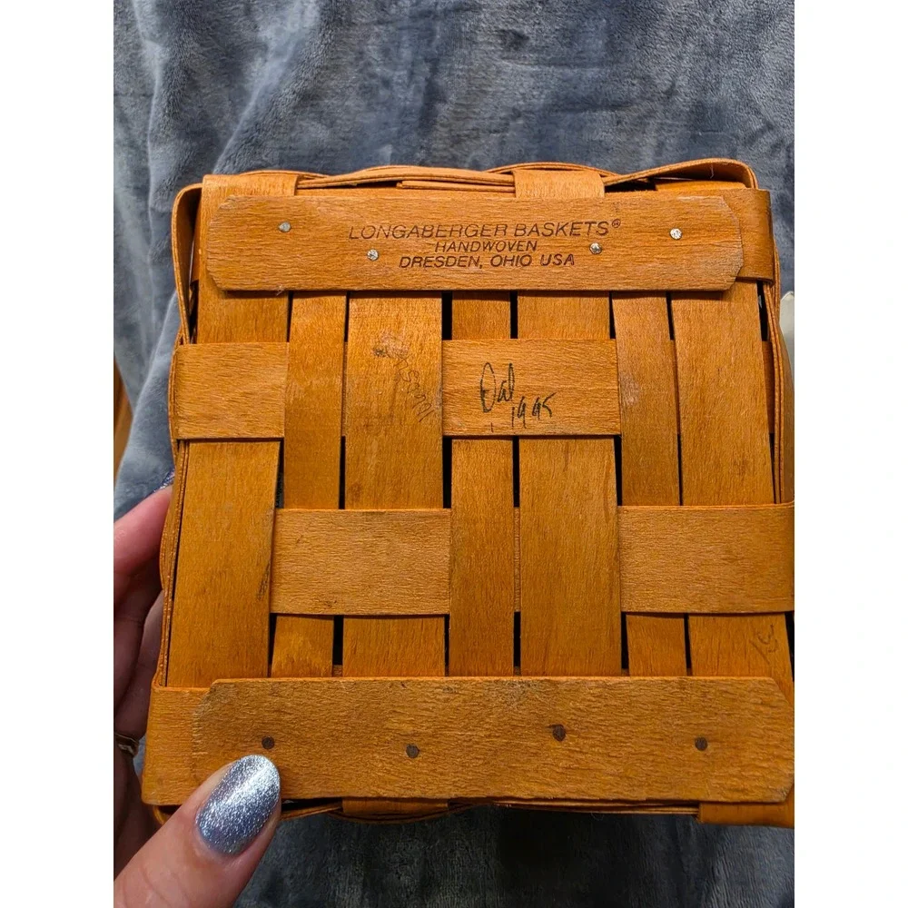 Longaberger Christmas Collection 1995 Edition Cranberry Basket Liner Protector